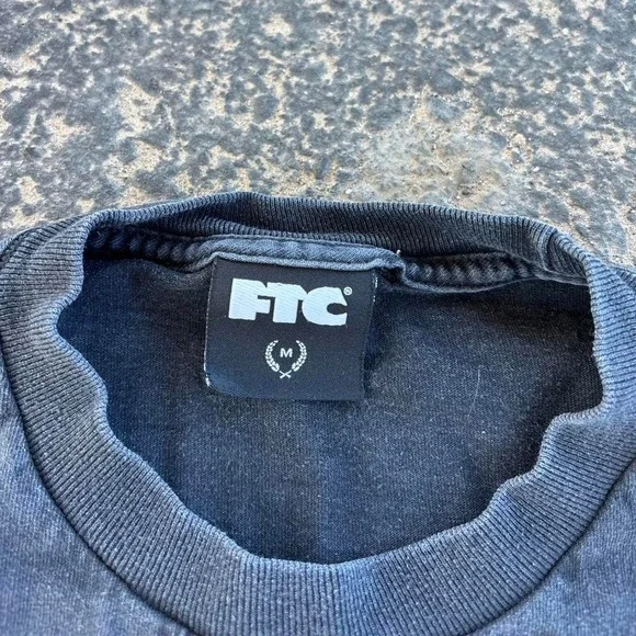 Vintage FTC Skate Top Green Block Spellout Size Medium - Picture 2 of 3